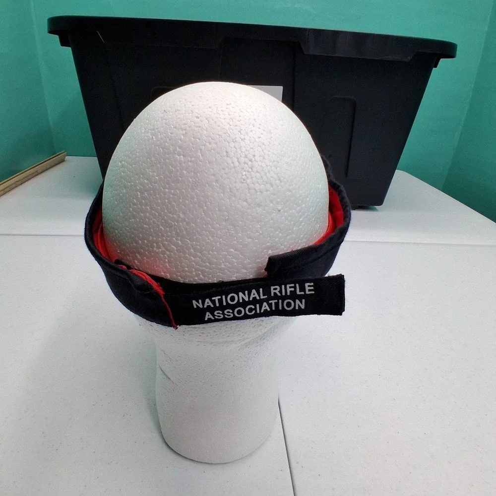 NRA Women On Target Visor OSFM Red Black Annie Oakley Cowgirl Americana Sporty